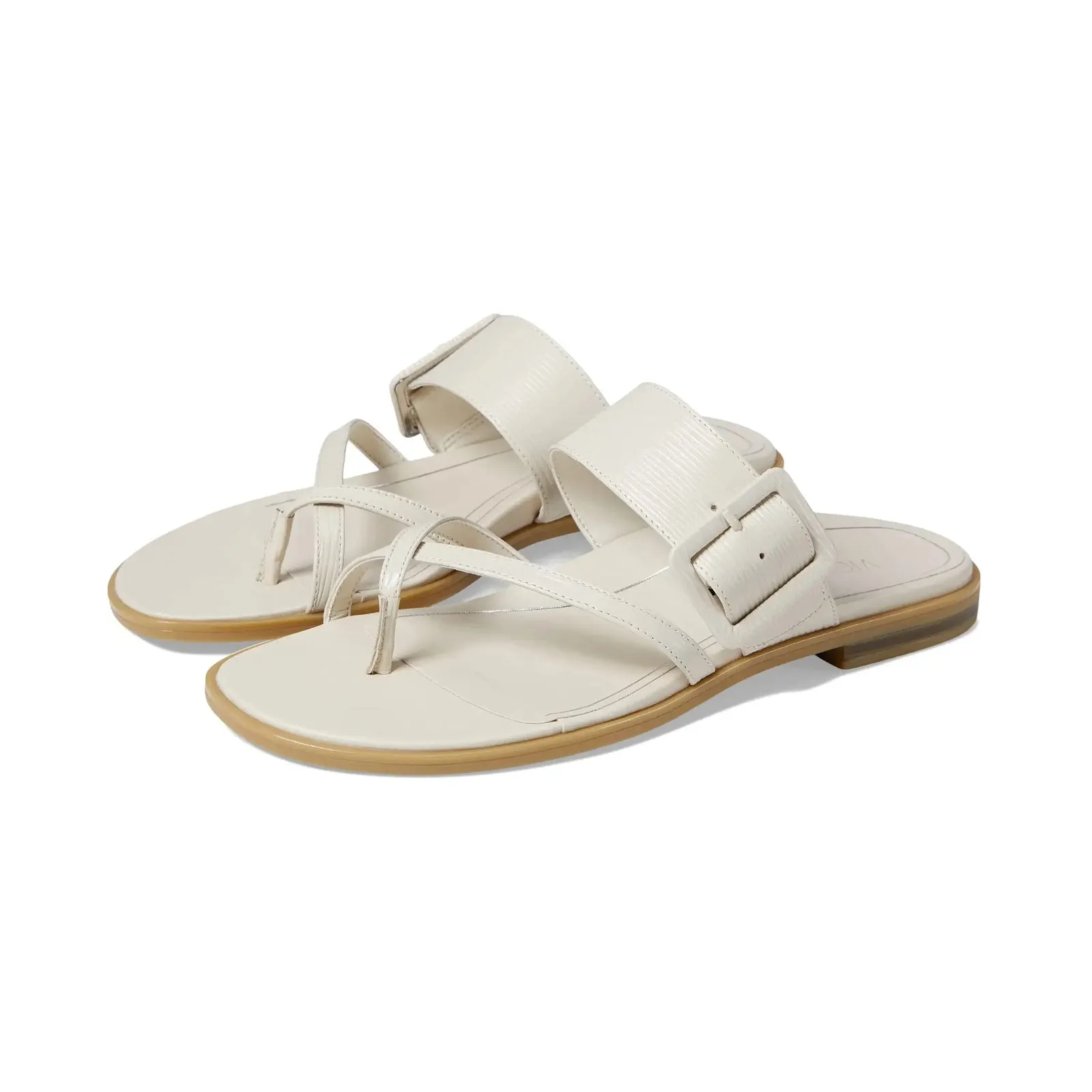 Vionic Julep Wavy Leather Women's Toe Post Sandals