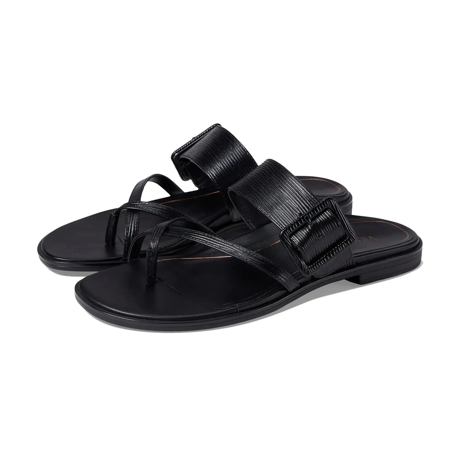 Vionic Julep Wavy Leather Women's Toe Post Sandals
