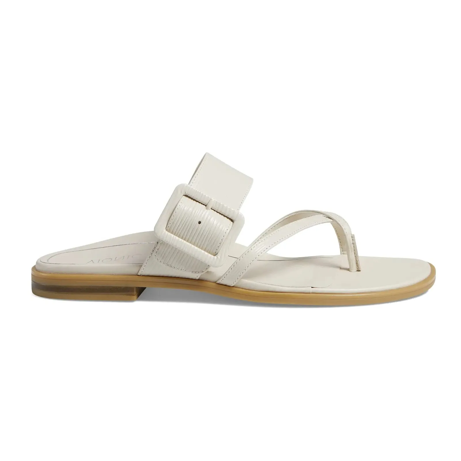 Vionic Julep Wavy Leather Women's Toe Post Sandals
