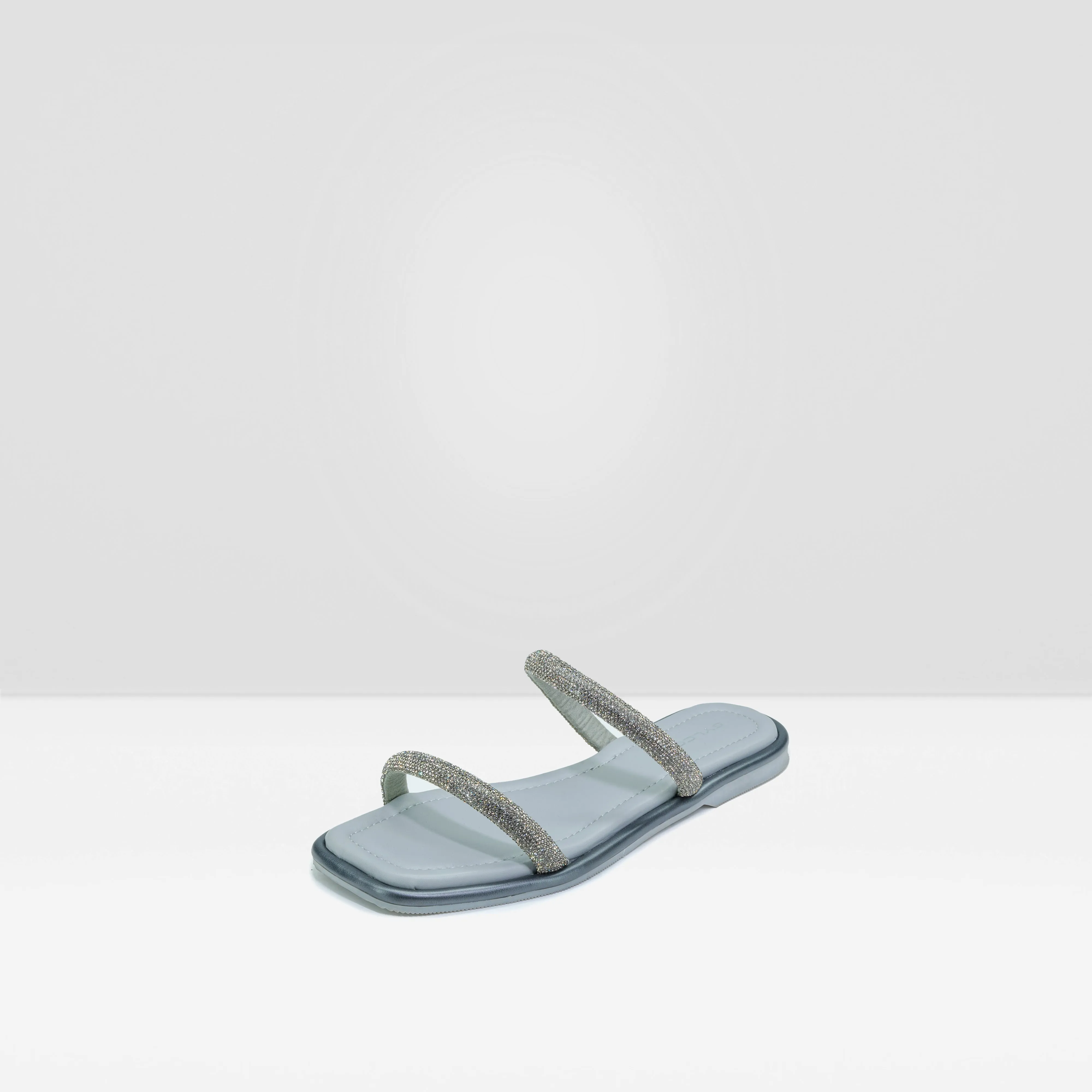 WOMENS G METAL FLAT DIAMANTE STRAPPY CASUAL CHAPPALS
